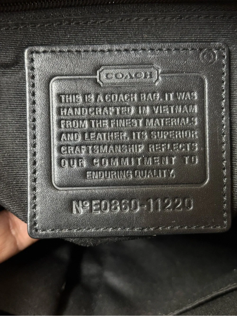 Coach near vintage